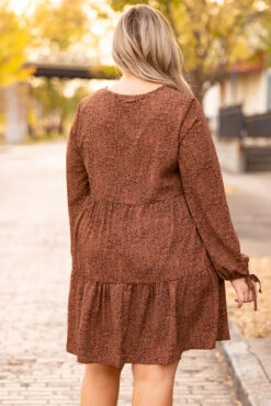 Let's Keep In Touch Dress, Rust -Chic Soul Store Let sKeepInTouchDress Rust 4040