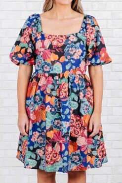 Let's Make It Work Dress, Blue 11 Let's Make It Work Dress, Blue -Chic Soul Store Let sMakeItWorkDress Blue 2