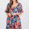 Let's Make It Work Dress, Blue -Chic Soul Store Let sMakeItWorkDress Blue 3