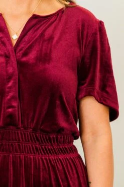 Letters From You Midi Dress, Wine 13 Letters From You Midi Dress, Wine -Chic Soul Store LettersFromYouMidiDress Wine 2 2