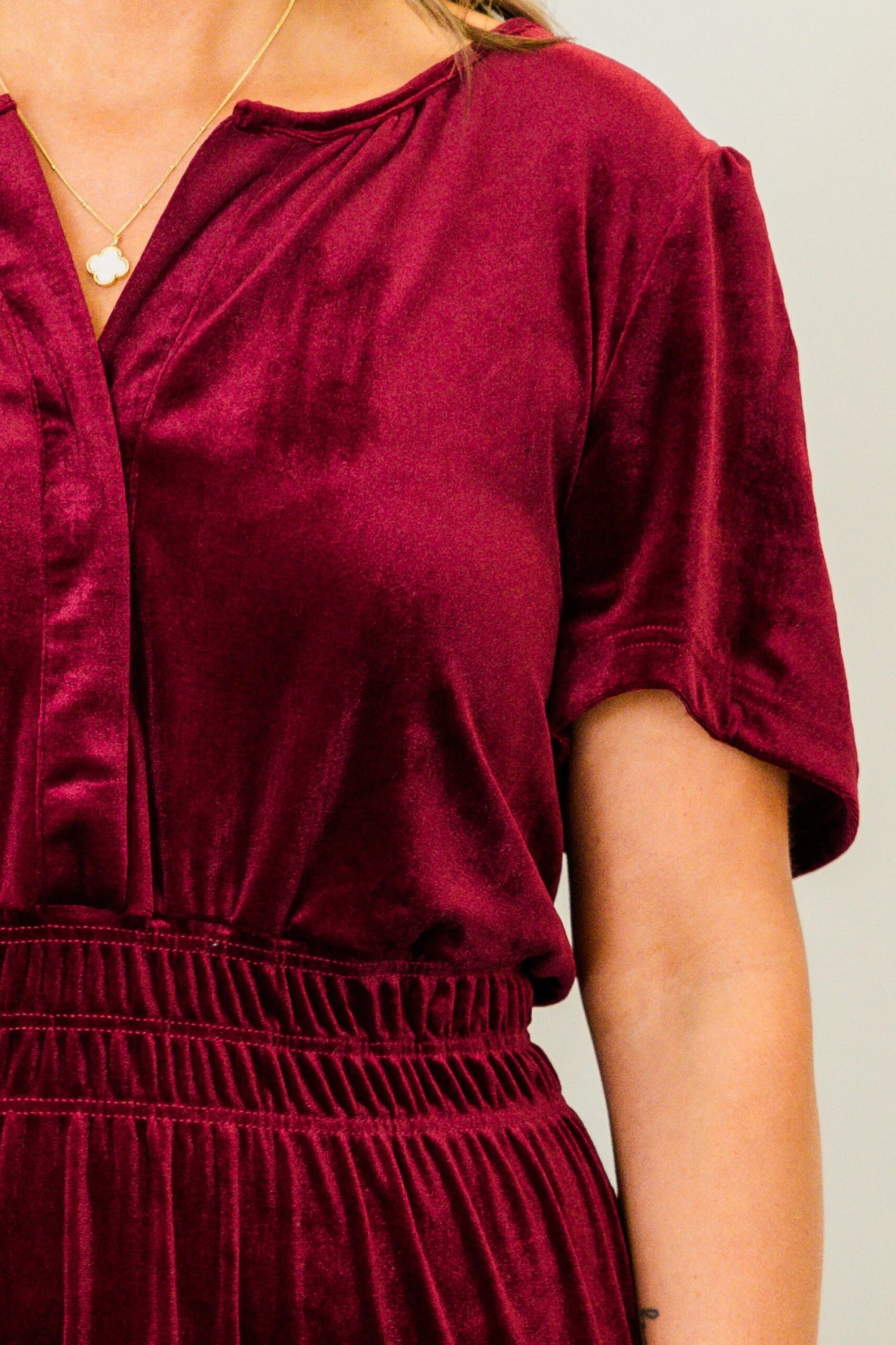 Letters From You Midi Dress, Wine 7 Letters From You Midi Dress, Wine - Image 5