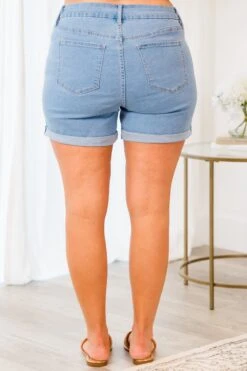 Letting Things Go Shorts, Light Wash 13 Letting Things Go Shorts, Light Wash -Chic Soul Store LettingThingsGoShorts LightWash 2