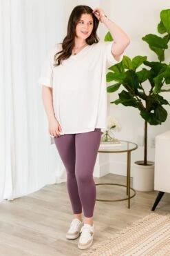 Leveling Up Leggings, Purple -Chic Soul Store LevelingUpLeggings Purple