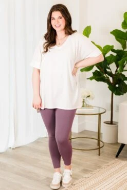 Leveling Up Leggings, Purple -Chic Soul Store LevelingUpLeggings Purple 3