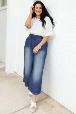 Light And Free Pants, Dark Denim 9 Light And Free Pants, Dark Denim -Chic Soul Store LightAndFreePants DarkDenim 4