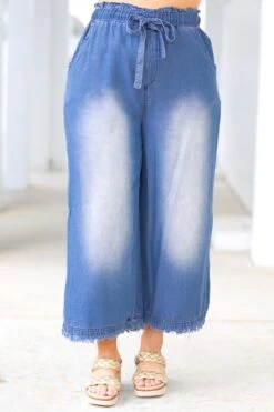 Light And Free Pants, Medium Denim -Chic Soul Store LightAndFreePants MediumDenim 15