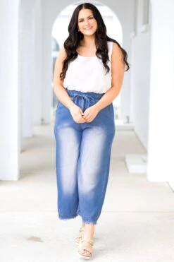 Light And Free Pants, Medium Denim -Chic Soul Store LightAndFreePants MediumDenim 18