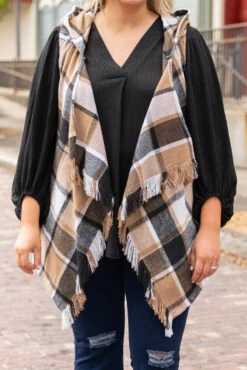 Light The Fireplace Vest, Brown -Chic Soul Store LightTheFireplaceVest Brown 1710