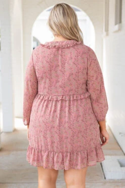 Limelight Lover Dress, Mauve -Chic Soul Store LimelightLoverDress Mauve 5033