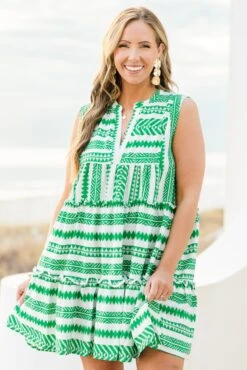 Limitless Time Dress, Green