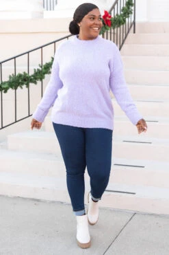 Listen To The Words Sweater, Purple 10 Listen To The Words Sweater, Purple -Chic Soul Store ListenToTheWordsSweater Purple 9250