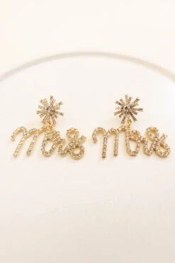 Listened To My Heart Earrings, Gold