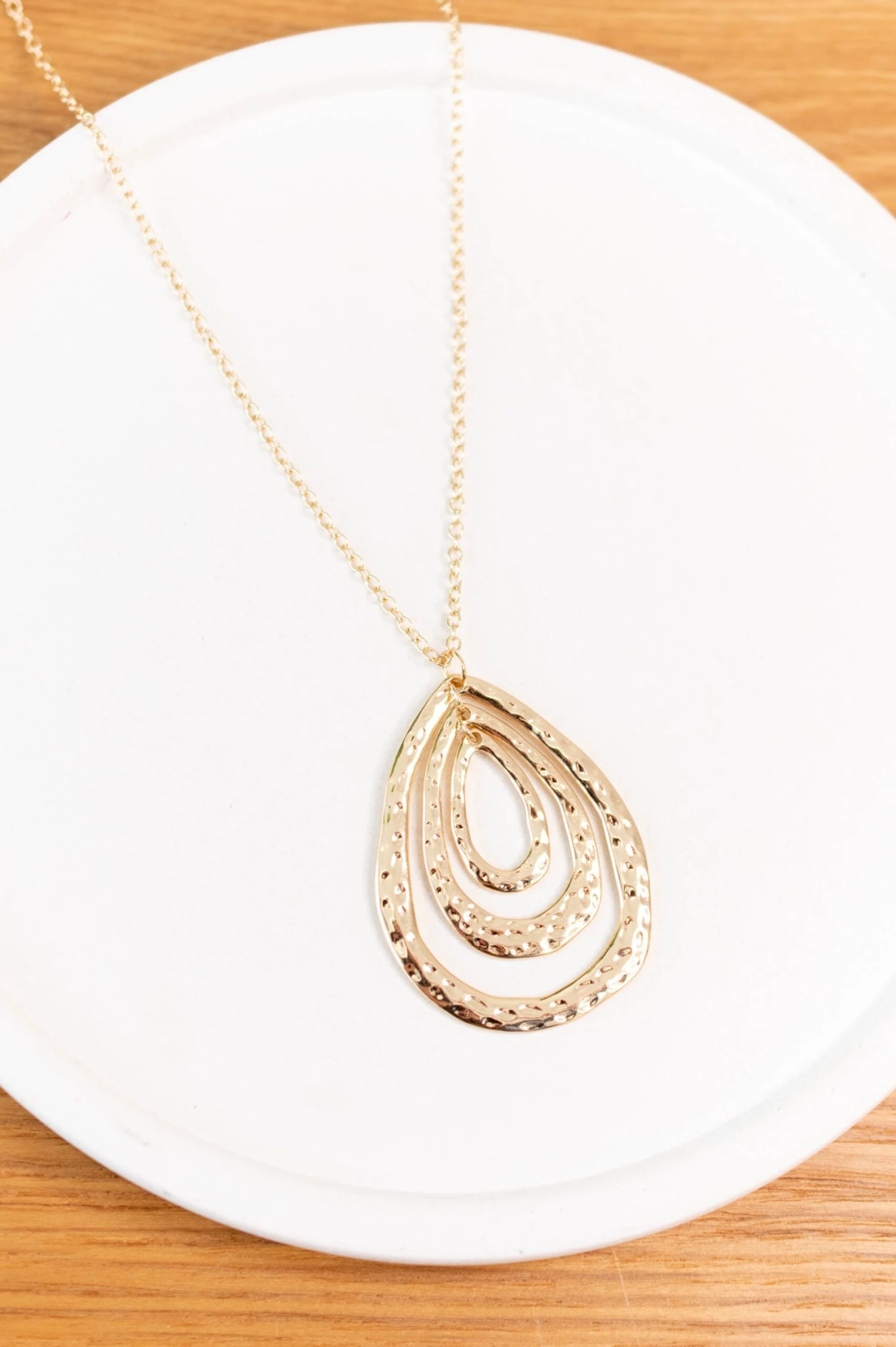 Little Charmer Necklace, Gold 3 Little Charmer Necklace, Gold