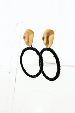 Little Lady Earrings, Black -Chic Soul Store LittleLadyEarrings Black