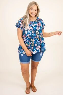 Live Again Shorts, Medium Wash -Chic Soul Store LiveAgainShorts MediumWash 0088