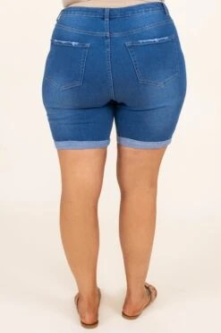 Live Again Shorts, Medium Wash -Chic Soul Store LiveAgainShorts MediumWash 3