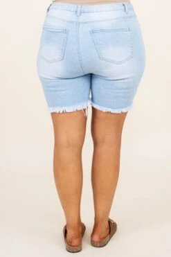 Live Some Shorts, Light Wash 12 Live Some Shorts, Light Wash -Chic Soul Store LiveSomeShorts LightWash 8697