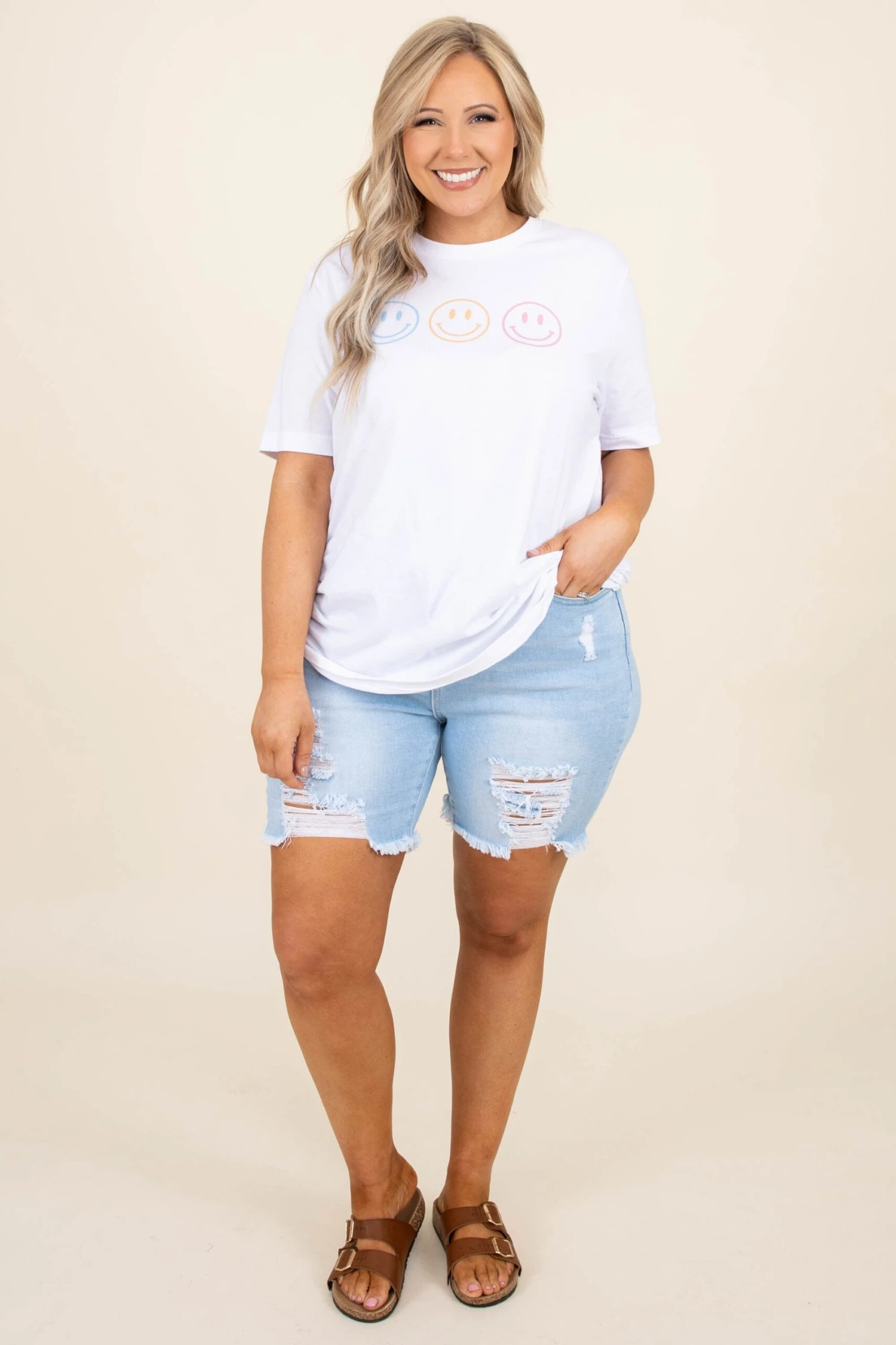 Live Some Shorts, Light Wash 4 Live Some Shorts, Light Wash - Image 2