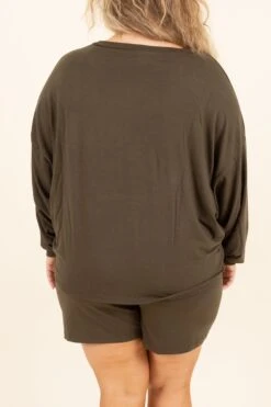 Live, Love, Lounge Set, Dark Olive -Chic Soul Store Live Love LoungeSet DarkOlive 4