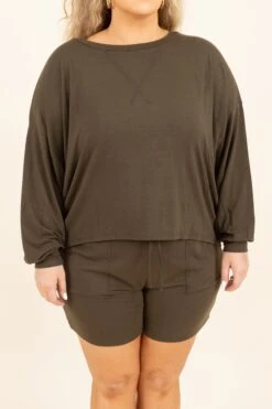 Live, Love, Lounge Set, Dark Olive -Chic Soul Store Live Love LoungeSet DarkOlive 5