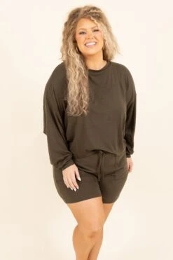 Live, Love, Lounge Set, Dark Olive -Chic Soul Store Live Love LoungeSet DarkOlive 7