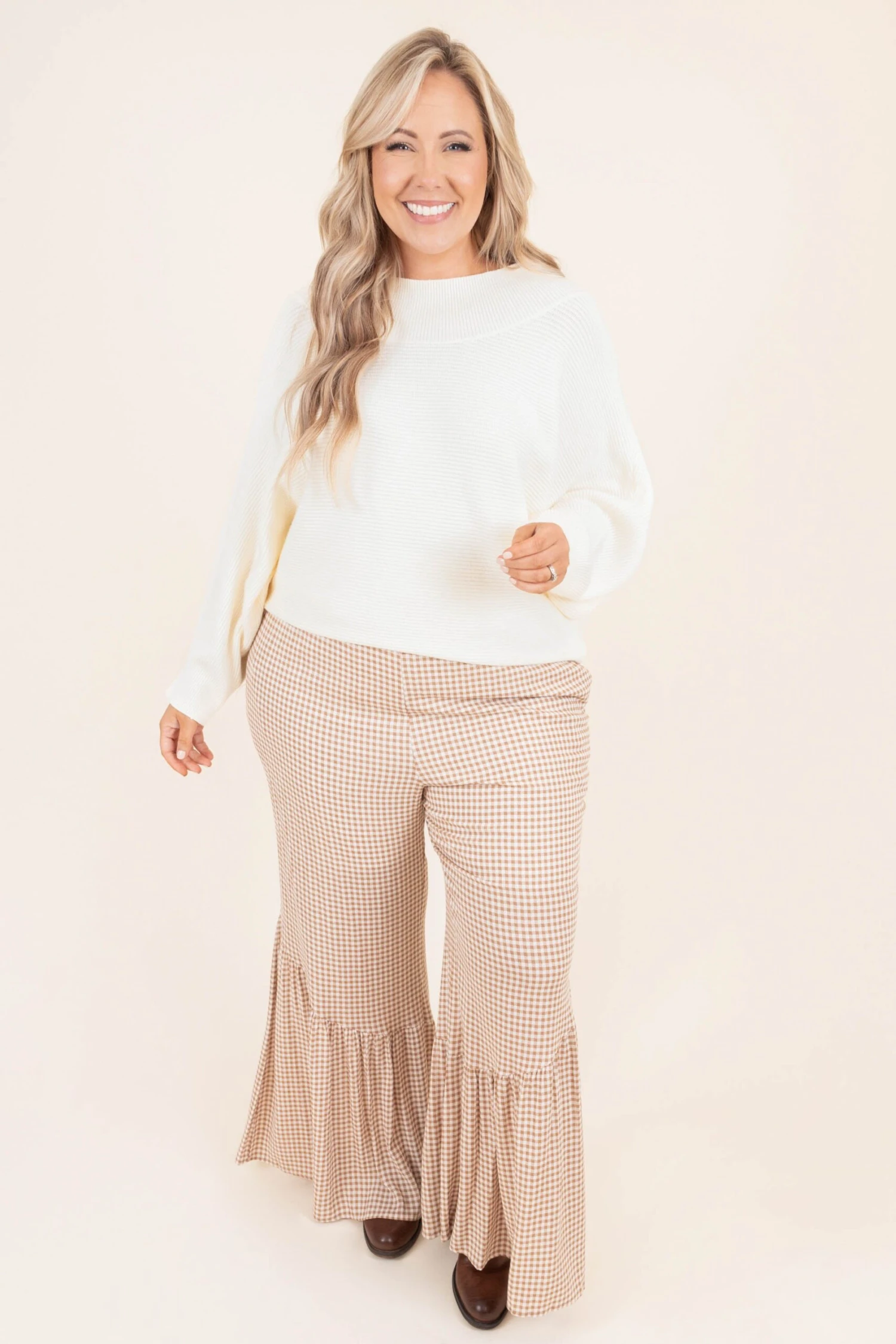 Lively Days Pants, Camel Ivory 4 Lively Days Pants, Camel Ivory - Image 2