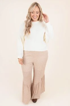 Lively Days Pants, Camel Ivory 11 Lively Days Pants, Camel Ivory -Chic Soul Store LivelyDaysPants CamelIvory 0641