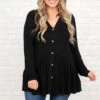 Lively Experiences Tunic, Black -Chic Soul Store LivelyExperiencesTunic Black 0075