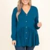 Lively Experiences Tunic, Blue -Chic Soul Store LivelyExperiencesTunic Blue 9917