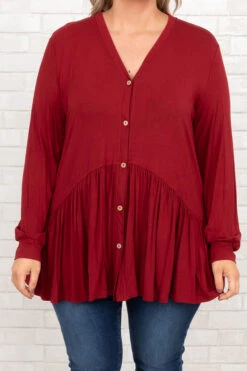 Lively Experiences Tunic, Burgundy 11 Lively Experiences Tunic, Burgundy -Chic Soul Store LivelyExperiencesTunic Burgundy