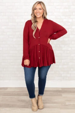 Lively Experiences Tunic, Burgundy 10 Lively Experiences Tunic, Burgundy -Chic Soul Store LivelyExperiencesTunic Burgundy 4
