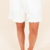 Living By The Sun Shorts, Cream