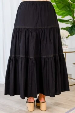 Living In The Now Skirt, Black -Chic Soul Store LivingInTheNowSkirt Black