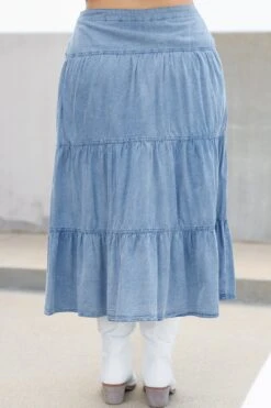 Living On My Mind Skirt, Blue 12 Living On My Mind Skirt, Blue -Chic Soul Store LivingOnMyMindSkirt Blue 1