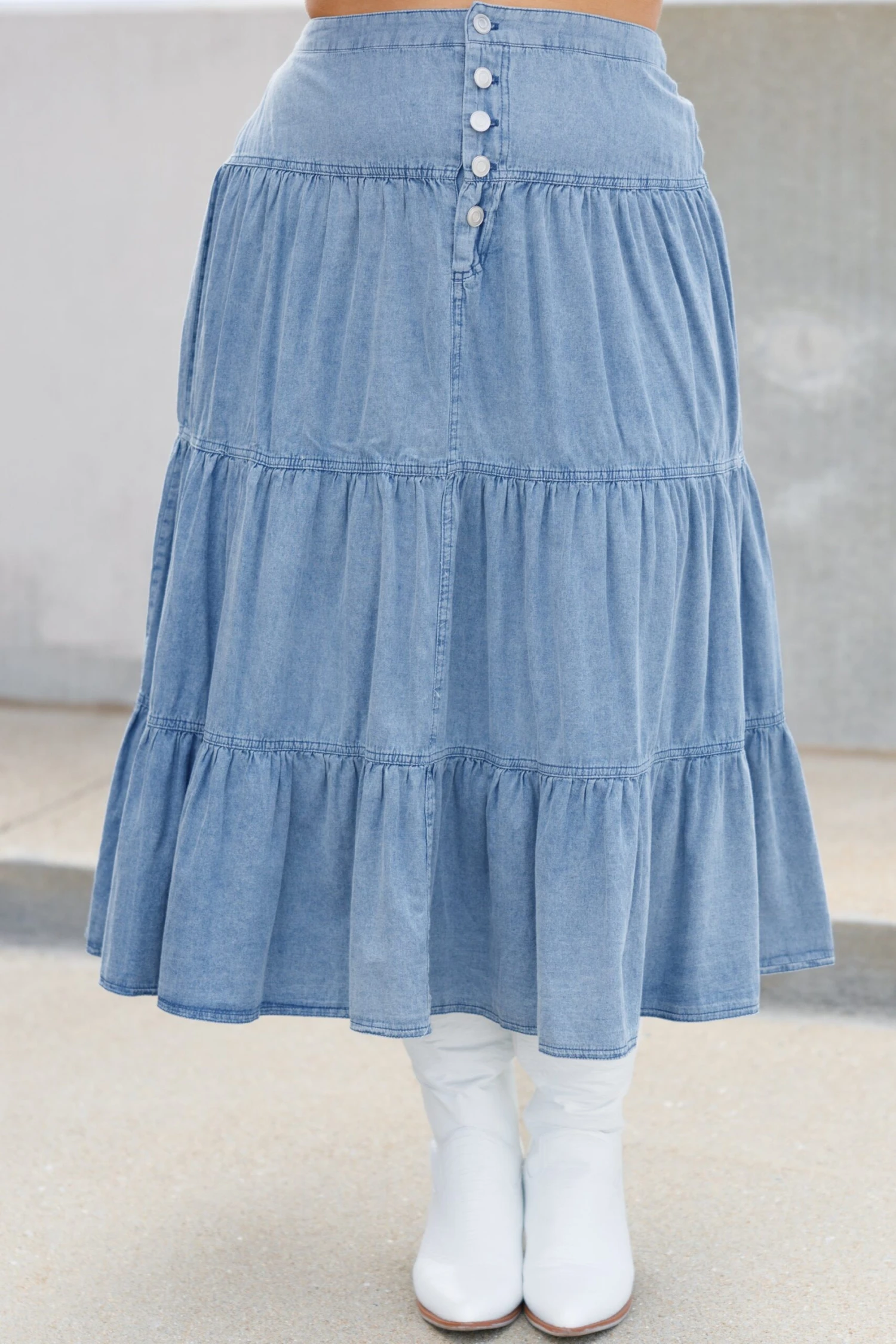 Living On My Mind Skirt, Blue 3 Living On My Mind Skirt, Blue