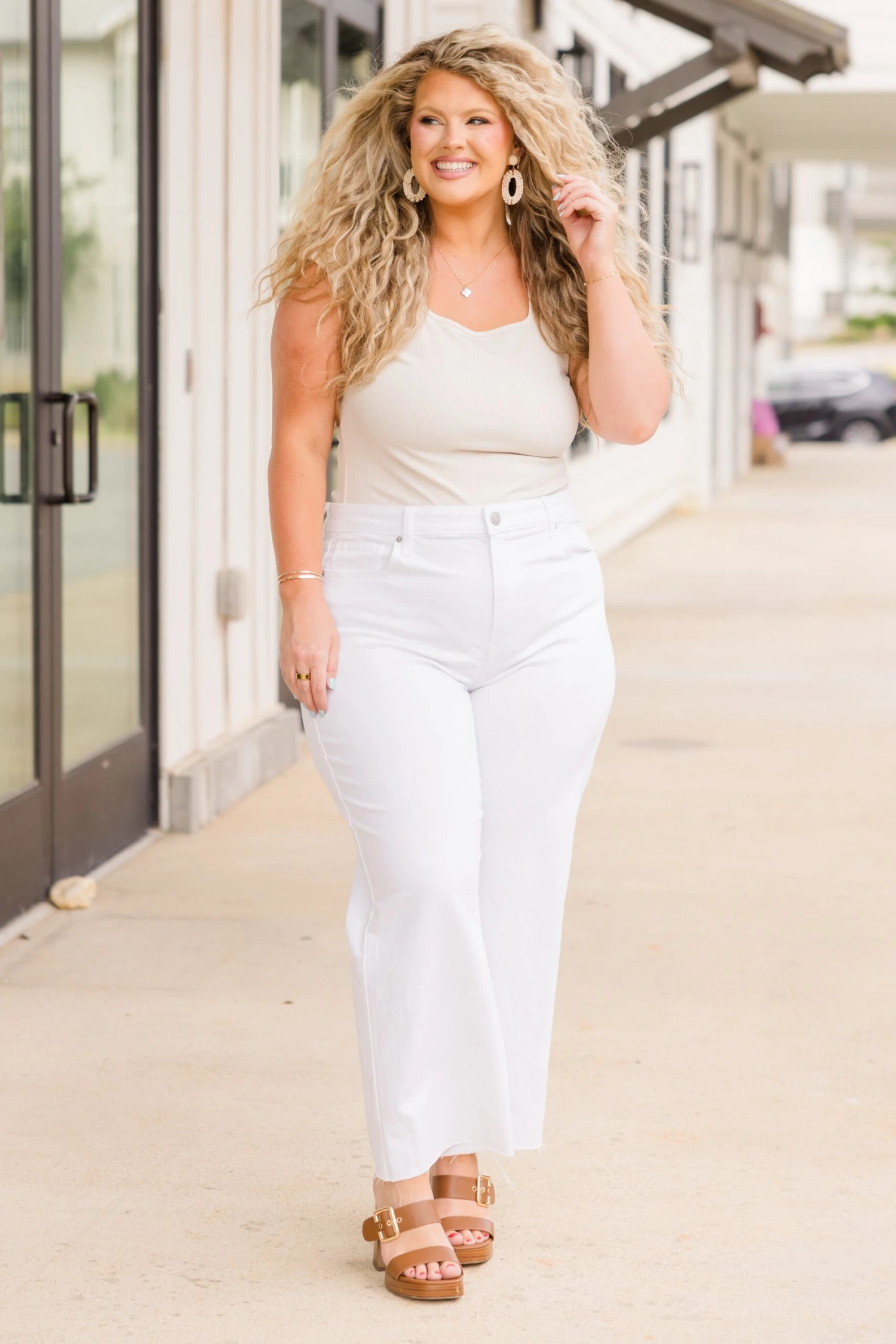 Long Summer With You Jeans, White 7 Long Summer With You Jeans, White - Image 5