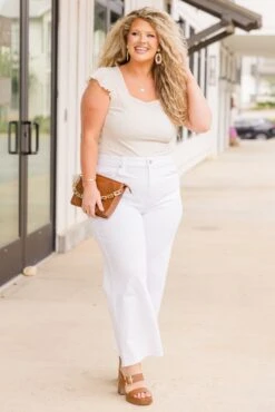 Long Summer With You Jeans, White 15 Long Summer With You Jeans, White -Chic Soul Store LongSummerWithyouJeans White 9