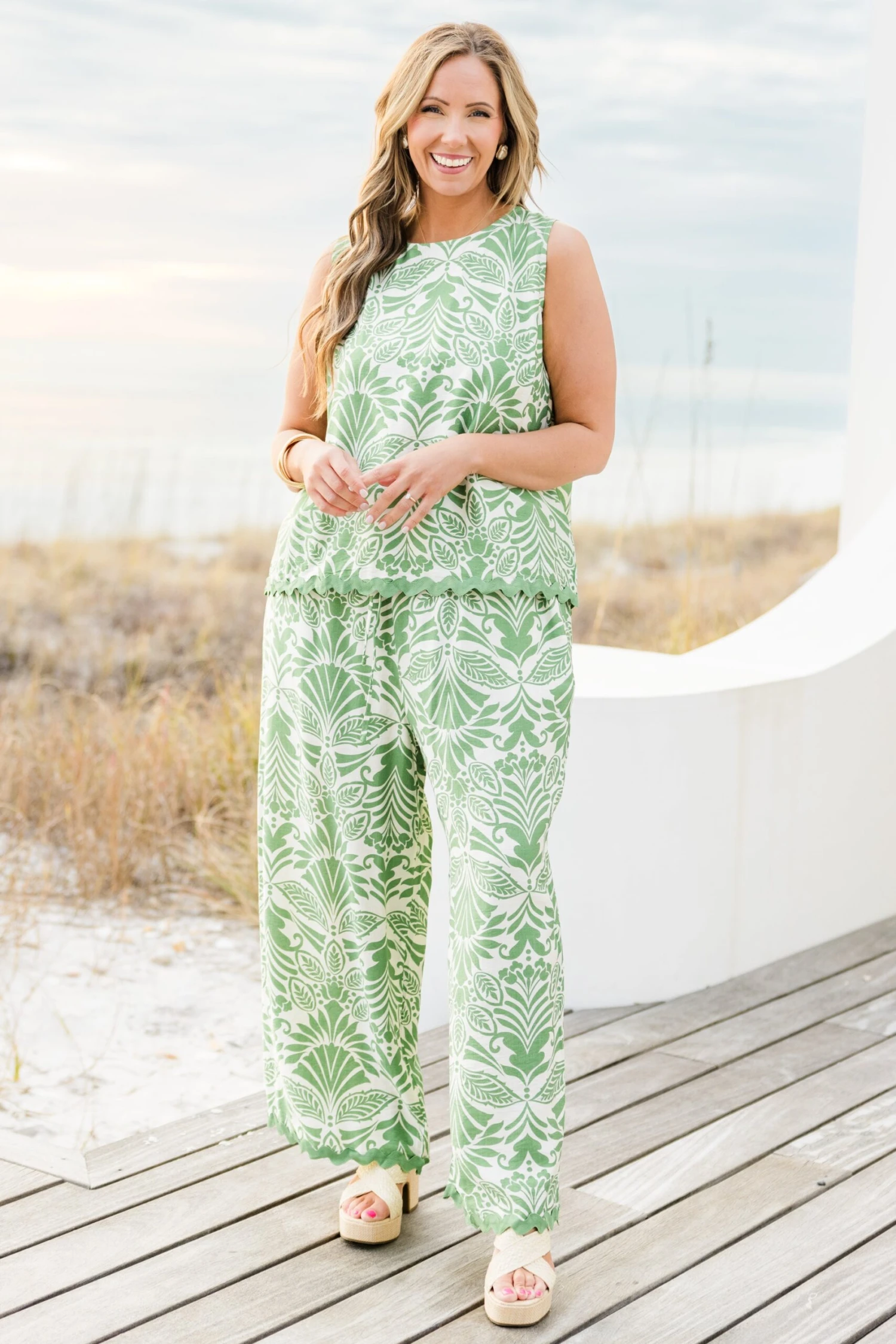 Look And Feel Good Pants, Green 6 Look And Feel Good Pants, Green - Image 4