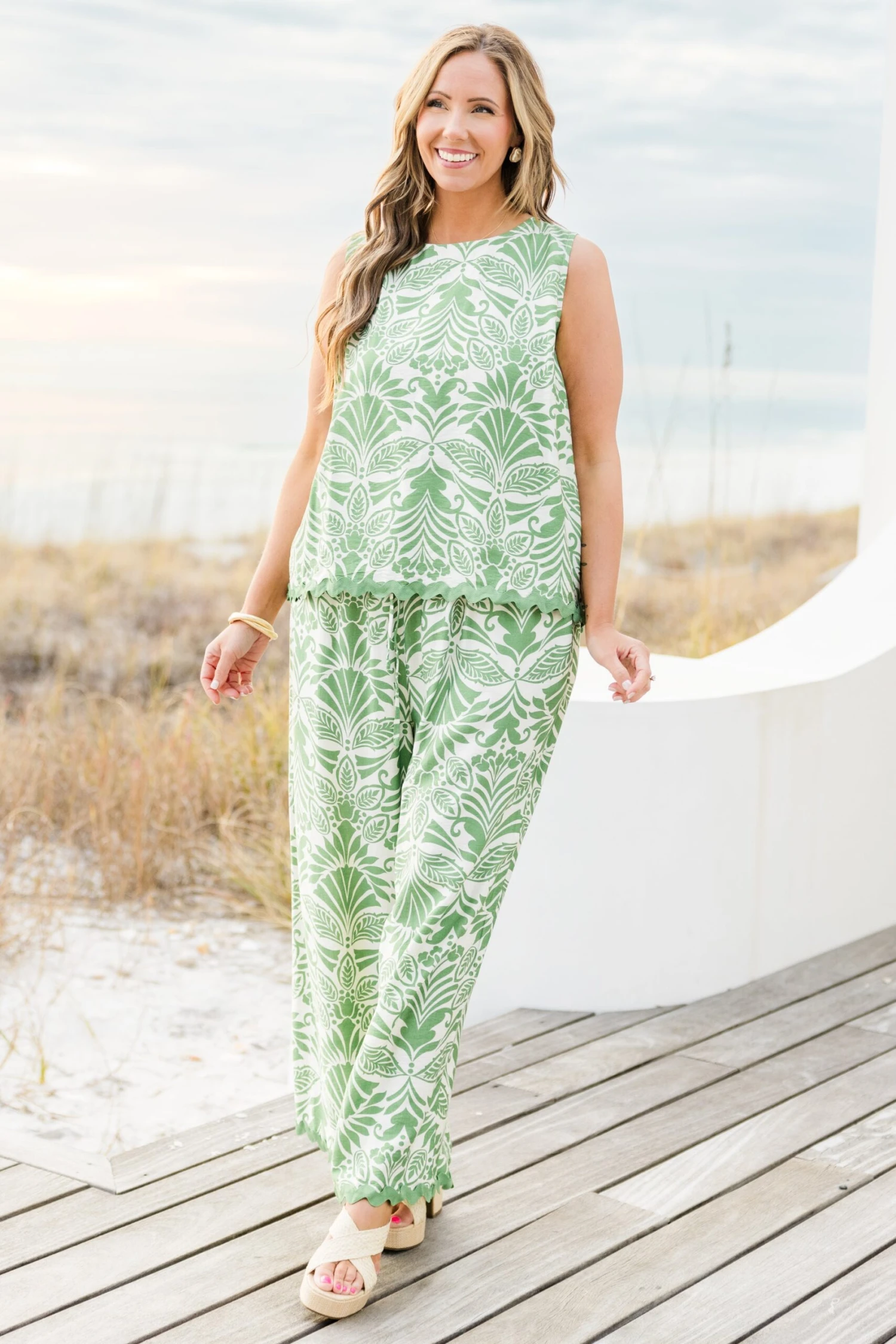 Look And Feel Good Pants, Green 8 Look And Feel Good Pants, Green - Image 6