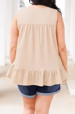 Look For Me In The Sunset Top, Taupe -Chic Soul Store LookForMeInTheSunsetTop Taupe 1