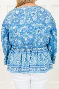 Looking Around For You Top, Blue 14 Looking Around For You Top, Blue -Chic Soul Store LookingAroundForYouTop Blue 3