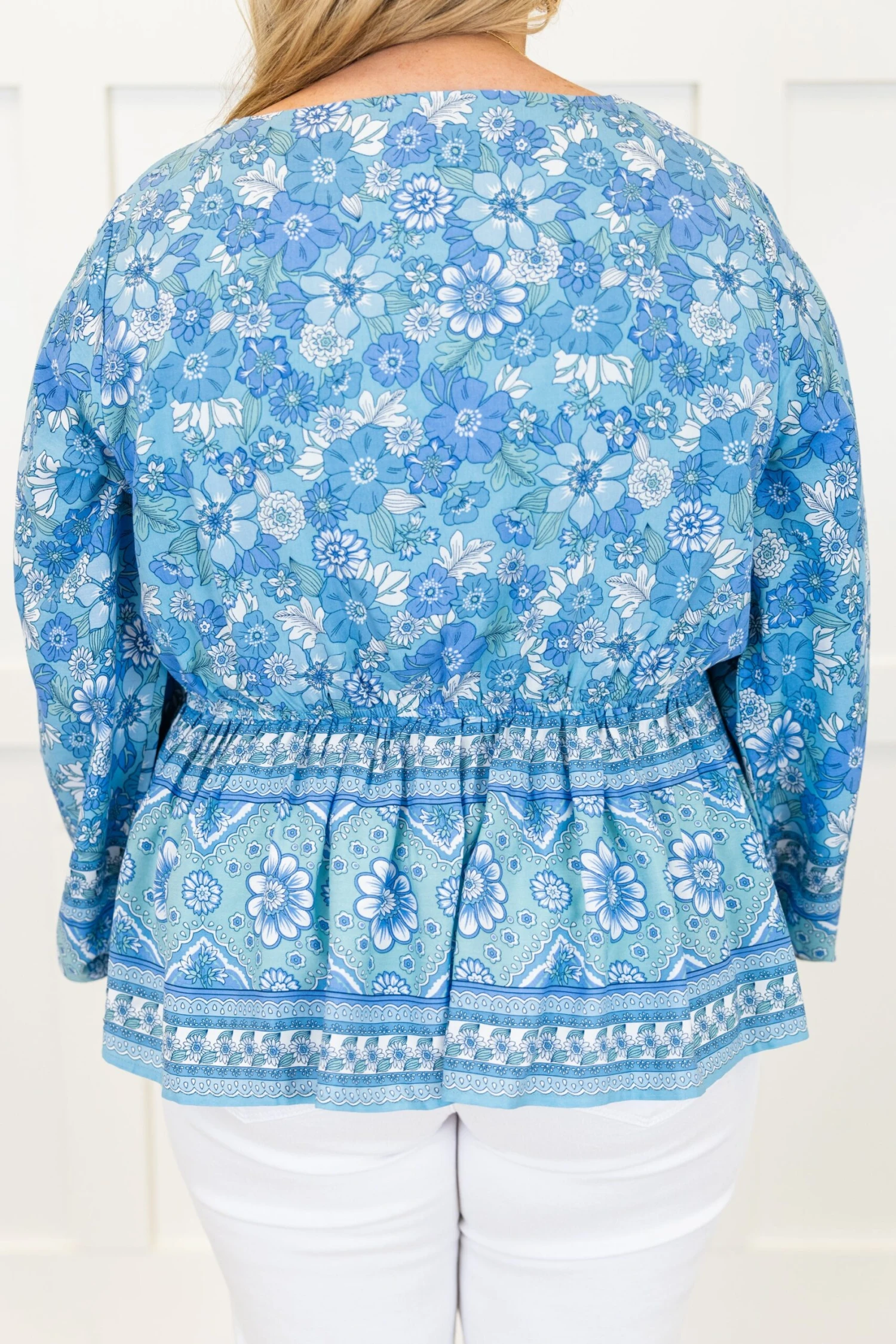 Looking Around For You Top, Blue 8 Looking Around For You Top, Blue - Image 6