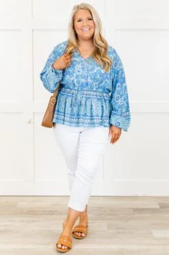 Looking Around For You Top, Blue 11 Looking Around For You Top, Blue -Chic Soul Store LookingAroundForYouTop Blue 6