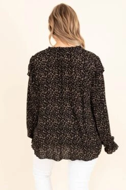 Looking Straight Ahead Top, Black -Chic Soul Store LookingStraightAheadTop Black 9937