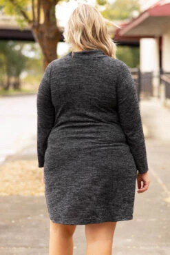 Lose My Breath Dress, Heather Black 12 Lose My Breath Dress, Heather Black -Chic Soul Store LoseMyBreathDress HeatherBlack 9400