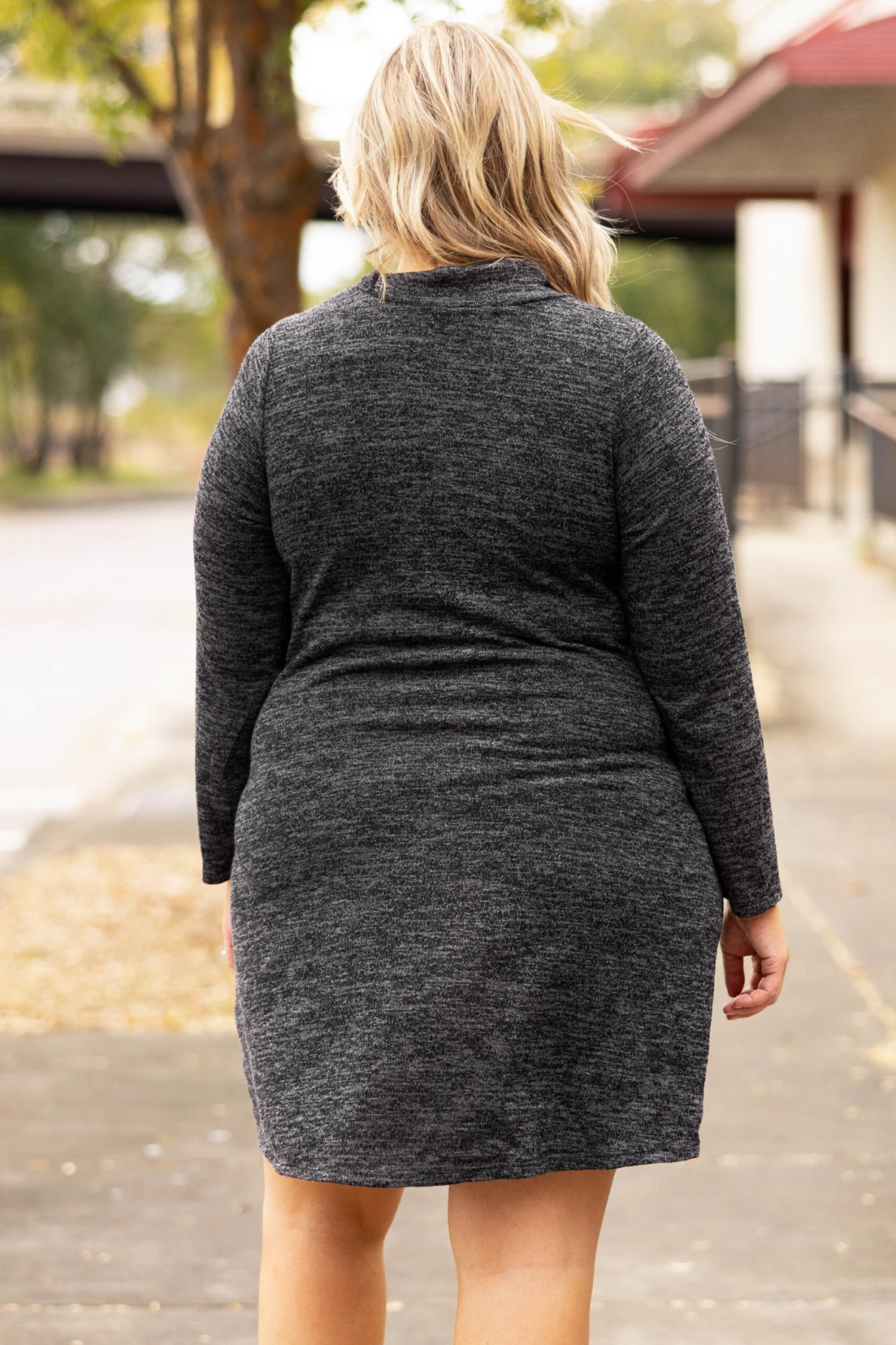 Lose My Breath Dress, Heather Black 7 Lose My Breath Dress, Heather Black - Image 5