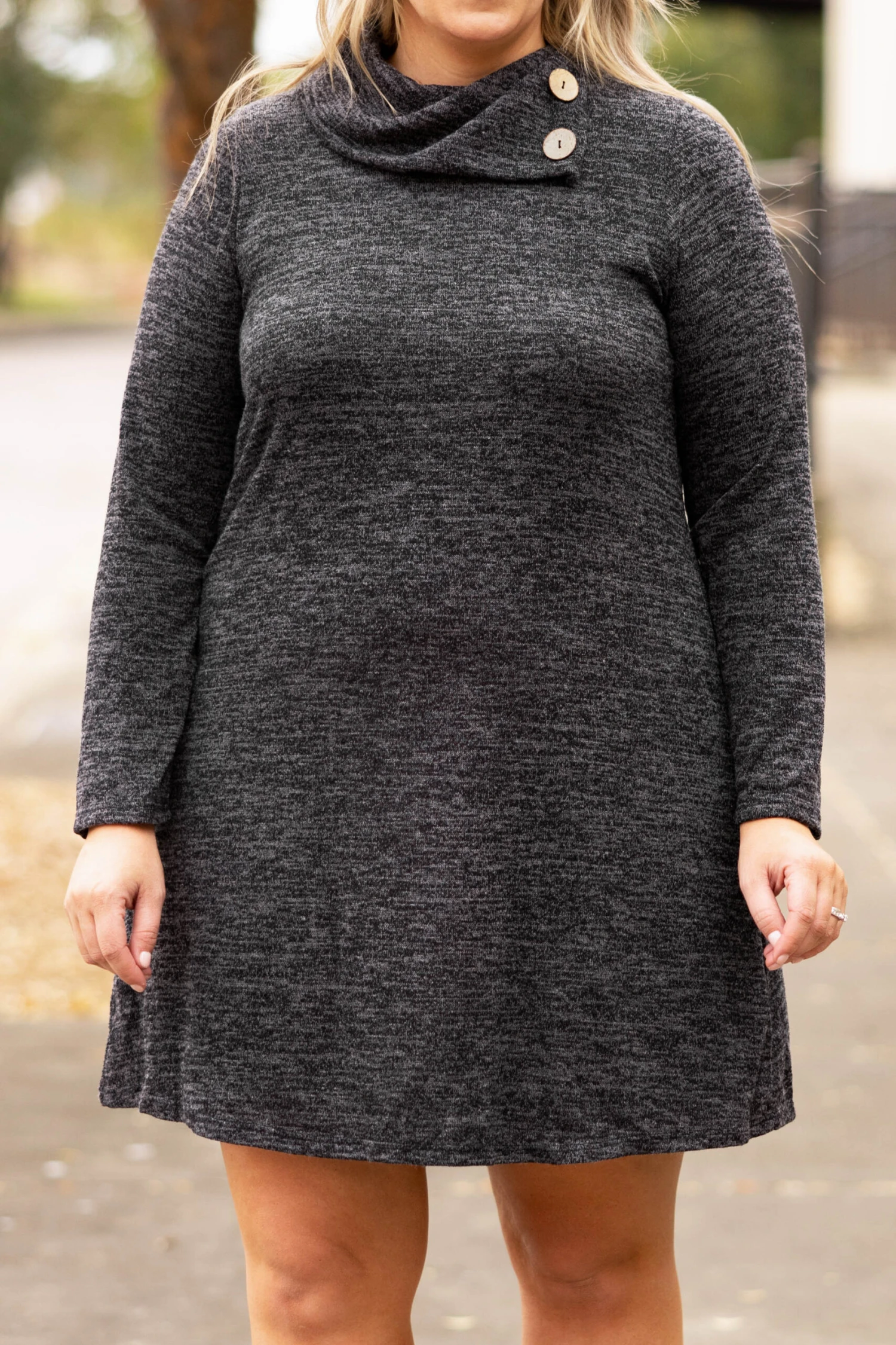 Lose My Breath Dress, Heather Black 6 Lose My Breath Dress, Heather Black - Image 4