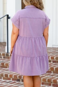 Lost In A Daze Dress, Lavender -Chic Soul Store LostInADazeDress Lavender 1