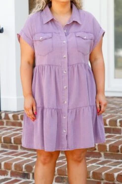 Lost In A Daze Dress, Lavender -Chic Soul Store LostInADazeDress Lavender 2