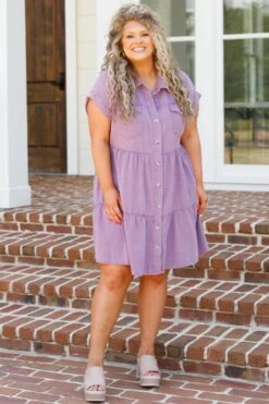 Lost In A Daze Dress, Lavender -Chic Soul Store LostInADazeDress Lavender 5